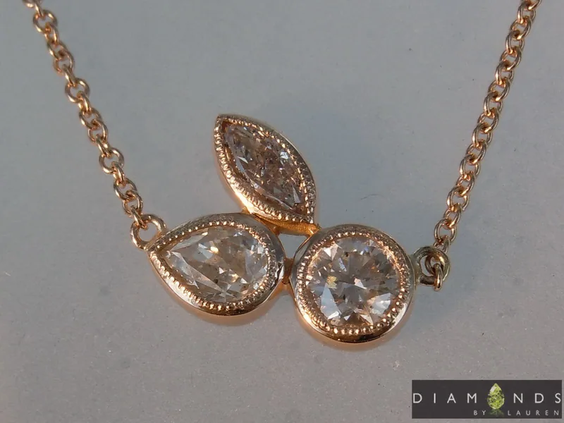 1.25ctw Fancy Color Diamond Pendant R8982