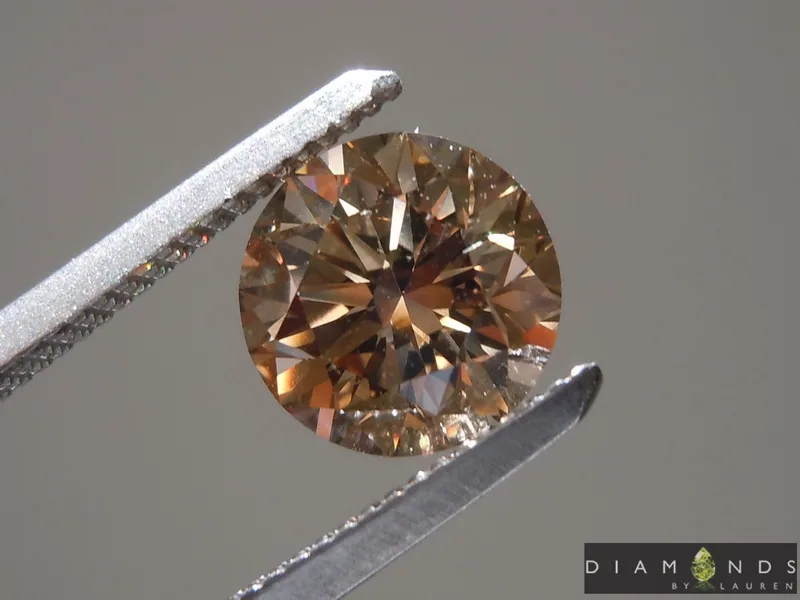 1.50ct Fancy Brown VS1 Round Brilliant Diamond R9064