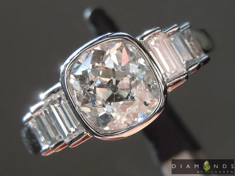 1.22ct I I1 Old Mine Brilliant Diamond Ring R9211