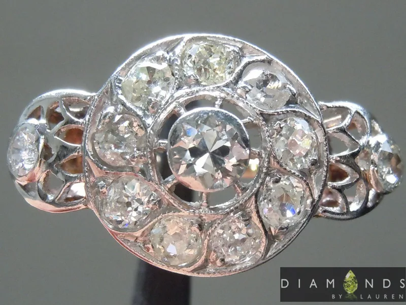 1.40ctw Vintage Diamond Ring R9213