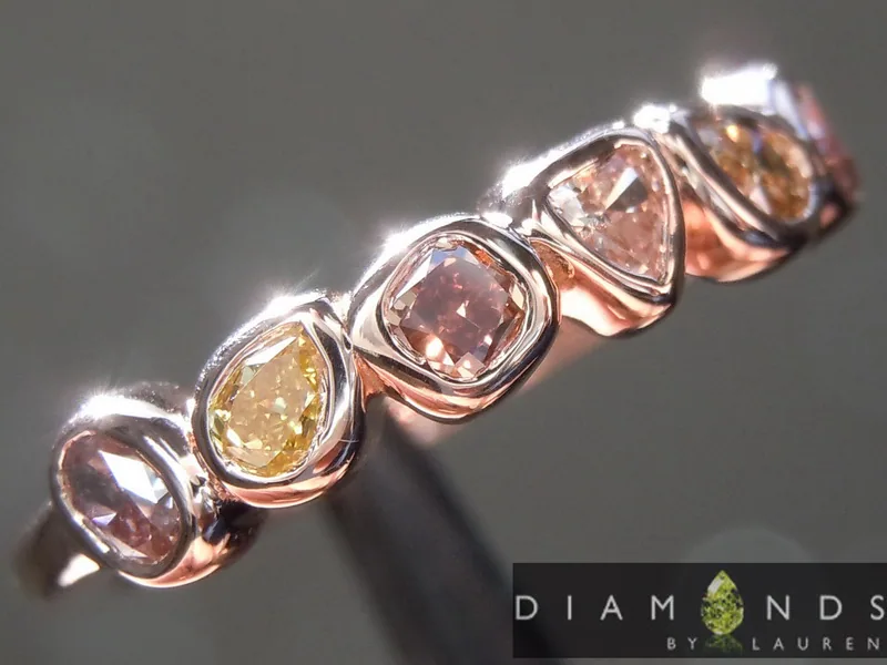 0.70ctw Fancy Colored Diamond Ring R9243