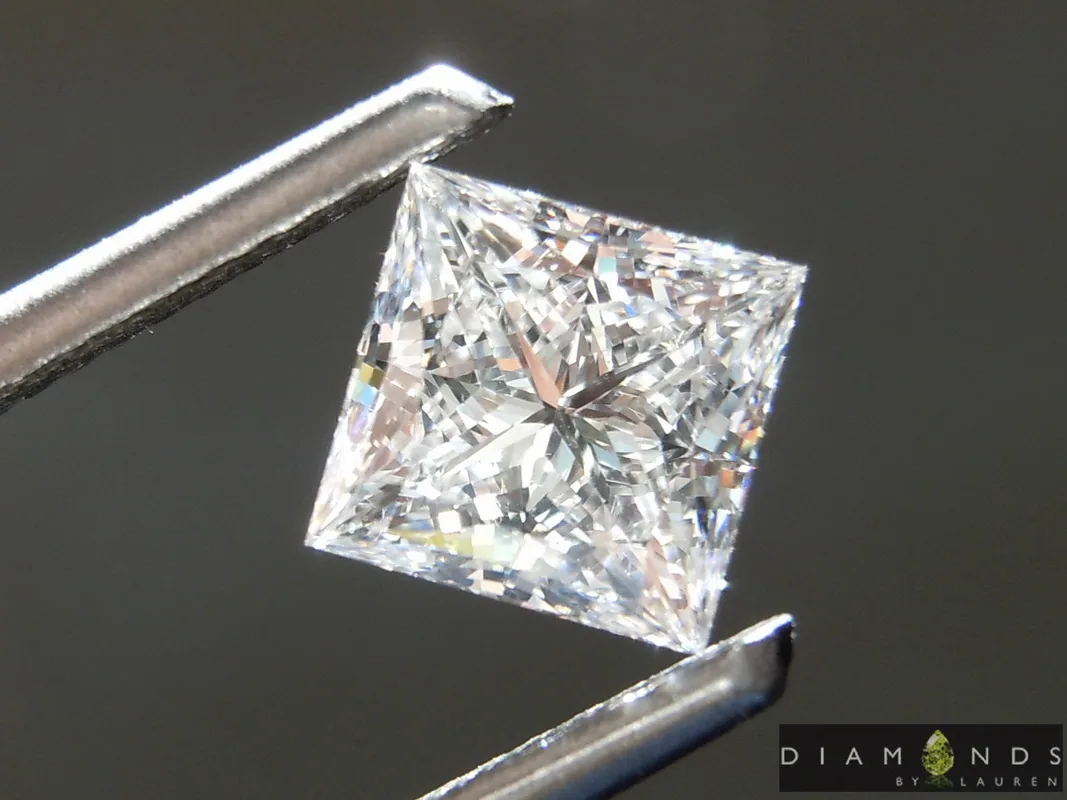 1.14ct E VS1 Princess Cut Lab Grown Diamond R9523