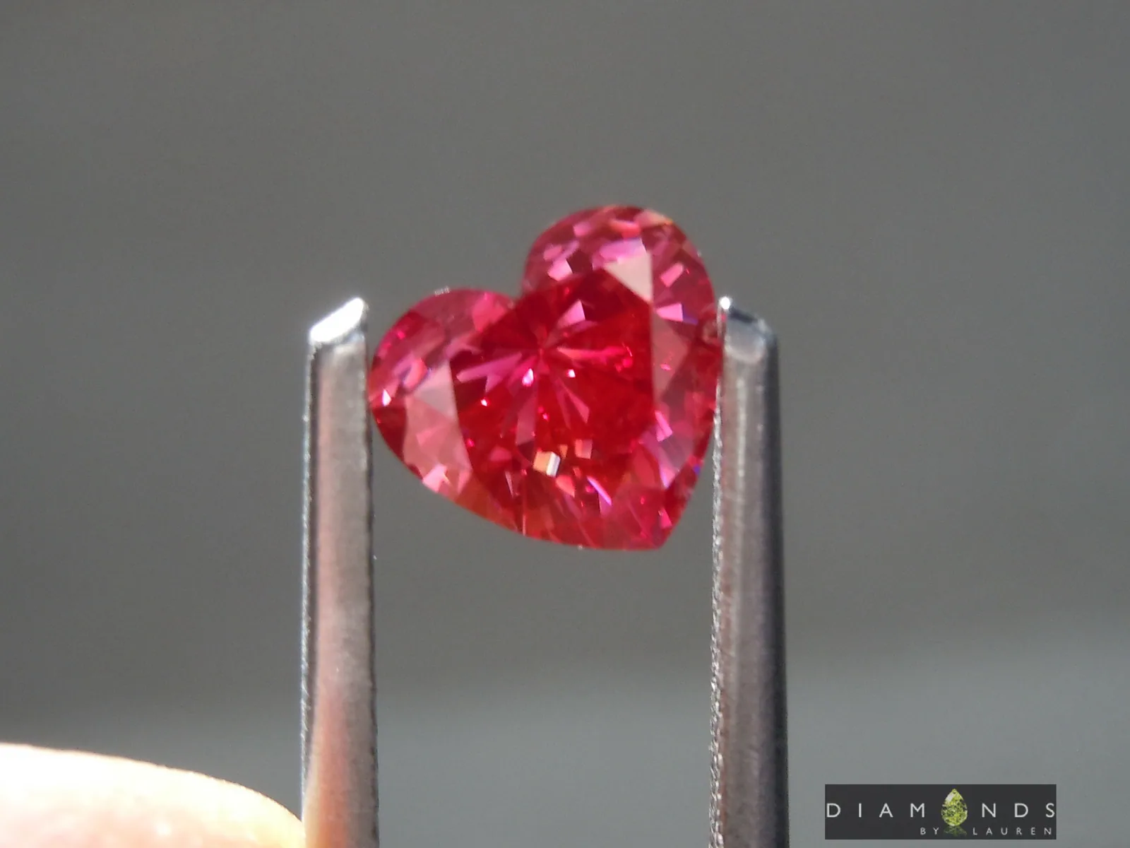 1.00ct Purplish Pink SI1 Heart Shape Lab Grown Diamond R10276