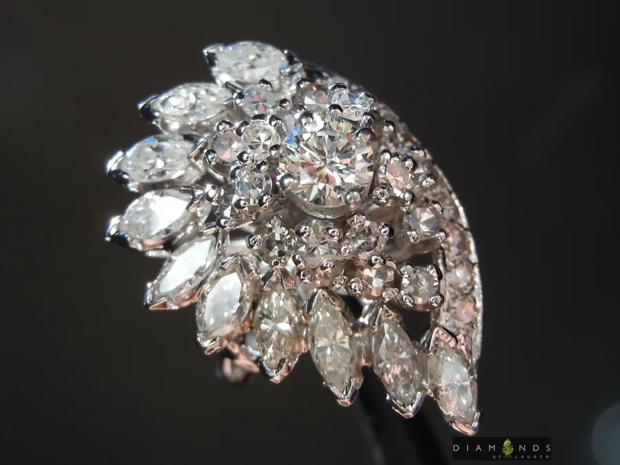 2.40ctw (estimated) Vintage Diamond Ring R9879