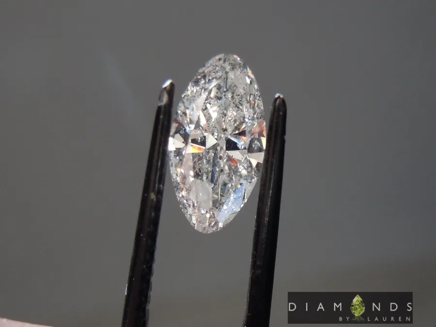1.19ct Gray Oval Shape Diamond R9928