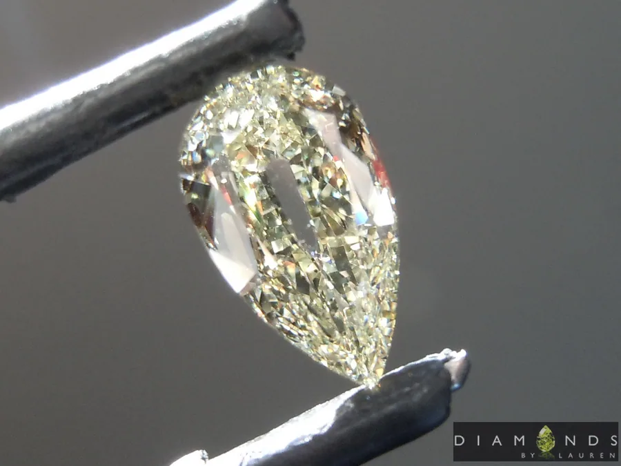 1.00ct S-T VS2 Pear Shape Diamond R9932