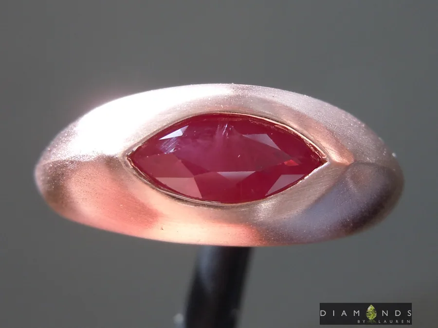 0.90ct Marquise Ruby Ring R9939