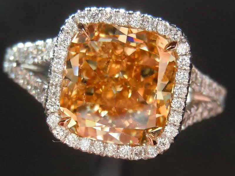 Semi Mount: Remarkable Split Shank Floral Halo Ring Micro-set Masterpiece SO3636