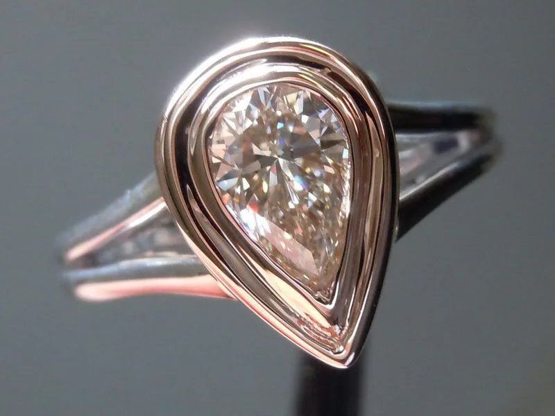 Custom Double Bezel Ring with Split Shank SO3924